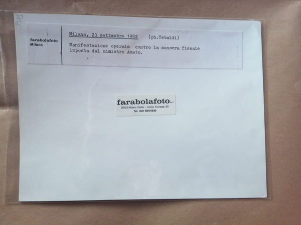 Manifestazione Operaia, Milano - Archivio Farabola