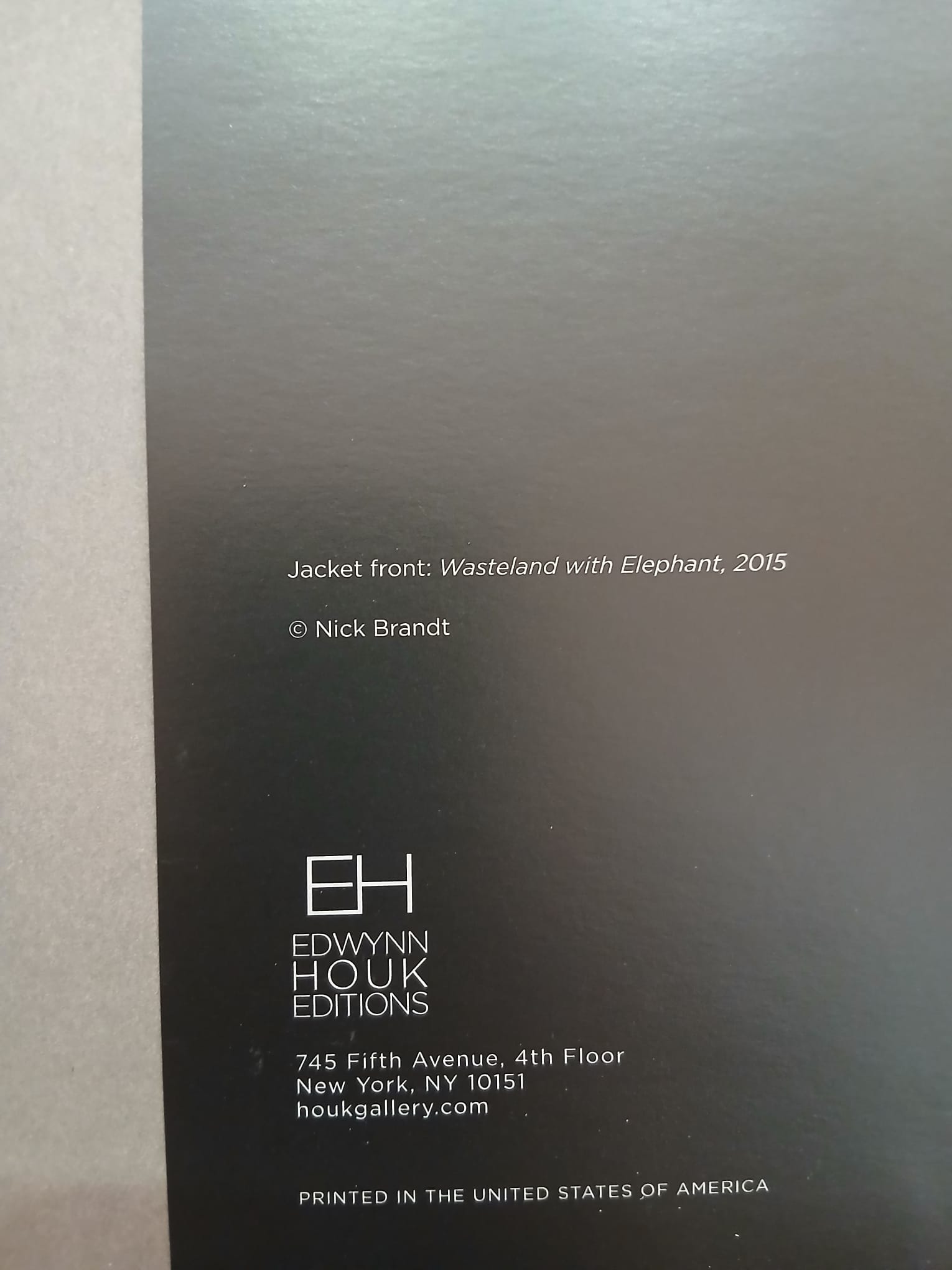 Inherit the dust - Nick Brandt