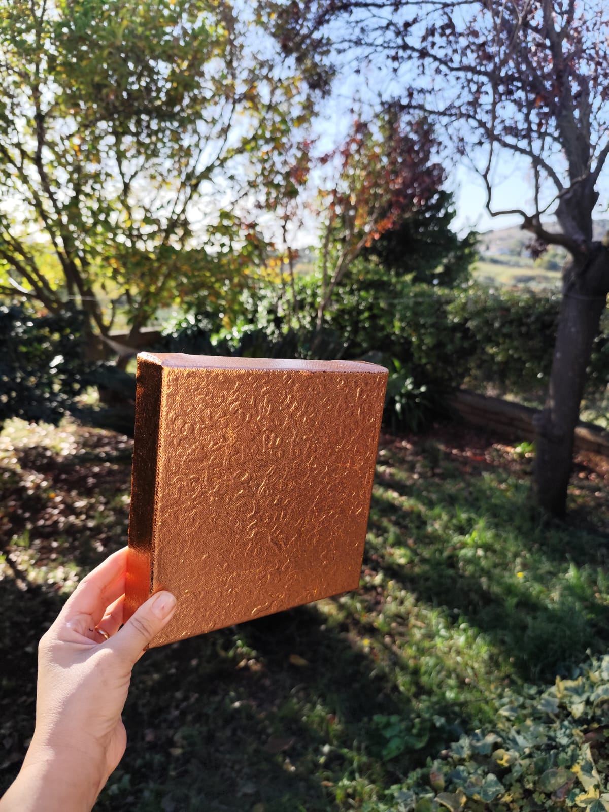 Galleggiamento su foglia di bronzo - Magà