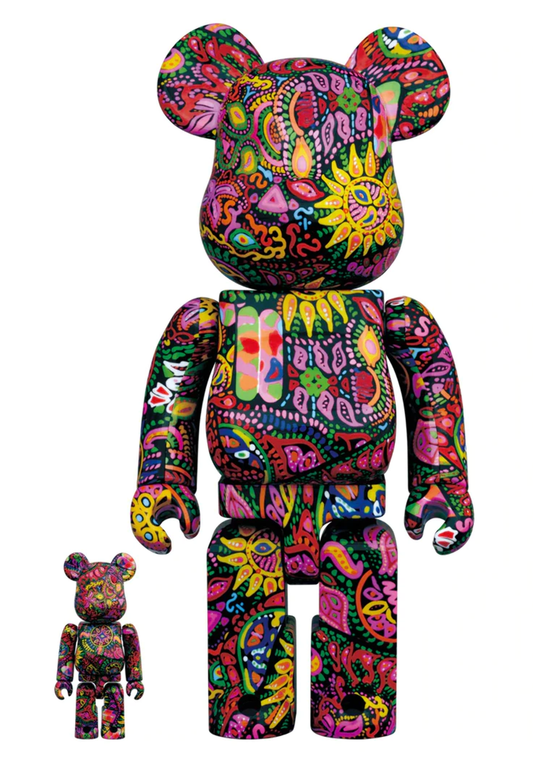 Psychedelic Paisley 100% 400%- Bearbrick