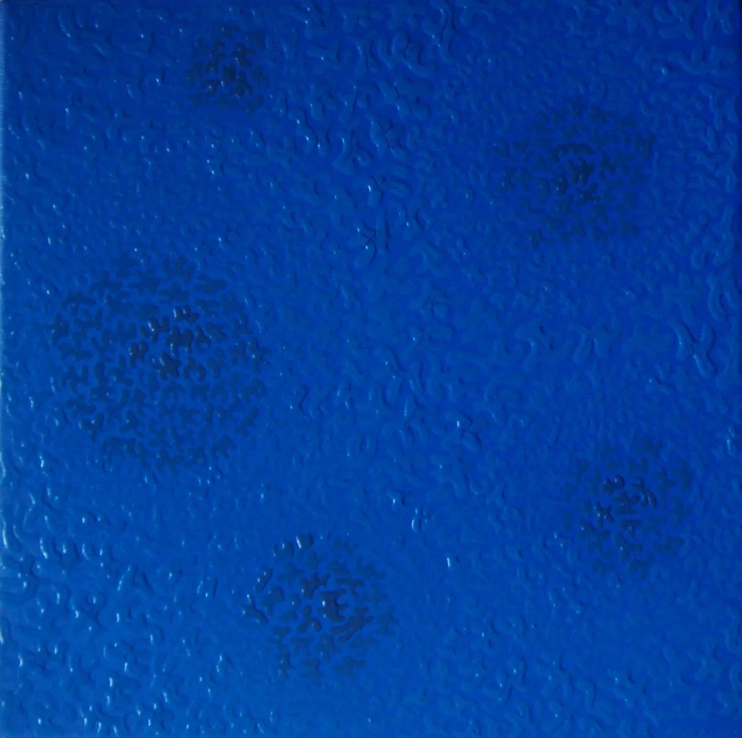 Autoritratto al microscopio in blu - Magà (Manuela Galati)