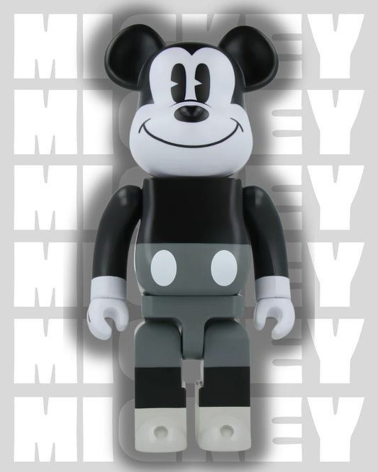 Mickey Mouse (Black & White) 400% - Bearbrick