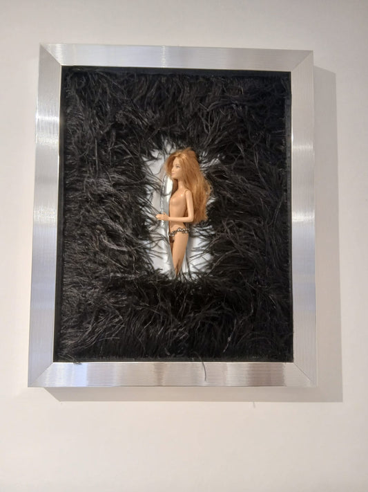 Barbie piume nero