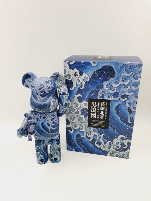 Katsushika Hokusai "Angry Waves" Onami - Bearbrick